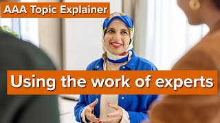 AAA Topic Explainer: Using the work of experts