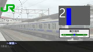 【再収録】JR常磐線　龍ケ崎市駅発車メロディー「RYUとぴあ音頭」他