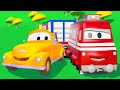 Troy el Tren y Tom la Grúa en Auto City | Dibujos animados para niños