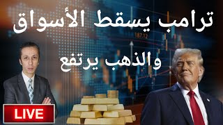 تعريفات ترامب تسقط الأسواق قبل التعافي و الذهب يرتفع