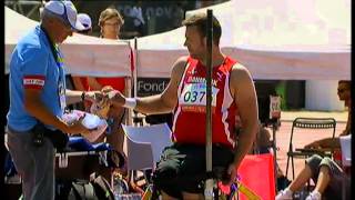 Athletics - Jacob Dahl - men's shot put F54/55 final - 2013 IPC Athletics World C...