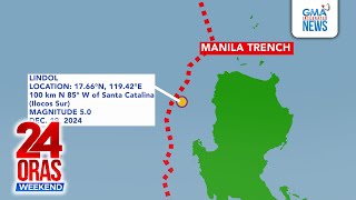 PHIVOLCS - Sunod-sunod na lindol sa dagat malapit sa Ilocos... | 24 Oras Weekend