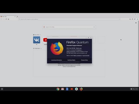 How to install Firefox ESR on a Chromebook