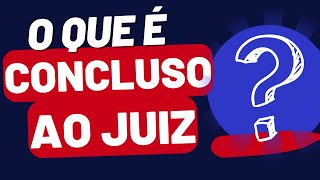 PROCESSO CONCLUSO AO JUIZ: O QUE É?