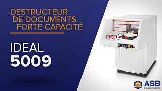 Destructeur de documents forte capacité IDEAL 5009 | IDEAL