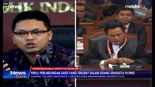 Jubir MK Nyatakan Tak Ada Ancaman Terhadap Hakim - iNews Sore 15/06