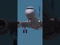 Incredible Engine Closeup United Embraer E170 runway approach #planespotting #shorts #cockpit #pilot