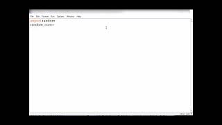 16 import random module