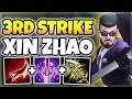 3RD STRIKE XIN ZHAO! ABUSING THE NEW XIN ZHAO (CRAZY ONE SHOT DAMAGE) - League of Legends