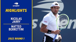 Nicolas Jarry vs. Matteo Berrettini Highlights | 2022 US Open Round 1