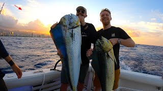 Catching BIG Mahi Mahi Fishing in Hawaii!! Catch Clean Cook