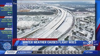 CW39 HOUSTON | Winter weather causes flight troubles for travelers