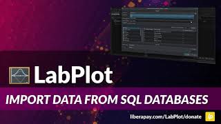 How to import data from SQL databases in LabPlot