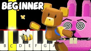 5 Famous Gummy Bear Songs Slow And Easy Piano Tutorial Beginner
