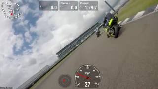 Rockingham international - track day - race chronopro - zx6r 25/6/16