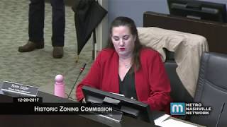 12/20/17 Historic Zoning Commission Meeting