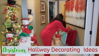 New! 2020 Christmas Hallway Decorating ideas||Decorate with me| Small Hallway Christmas Decor Ideas.