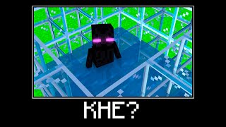 ¡UN ENDERMAN BAJO EL AGUA!
