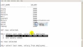 SQL TUTORIALS: Logical operators PART-2