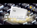 💥 INSIGHTS: How To Fix Windows Key and ALT Key Switched - Full Guide | Full Guide