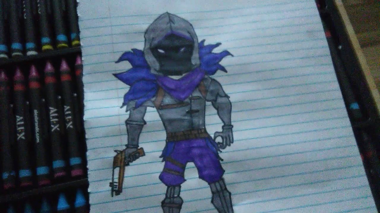 How To Draw The Raven From Fortnite - YouTube