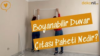 Boyanabilir Duvar Çıtası Paketi Nedir? - Dekonil Dekorasyon