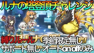 【プリコネR】ルナの塔登頂チャレンジ‼縛りプレイで攻略を目指す