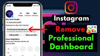 How To Remove Professional Dashboard On Instagram | Delete/Turn Off Insta Professional Dashboard