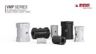 Weight-optimised POM pinch valves (VMP series)