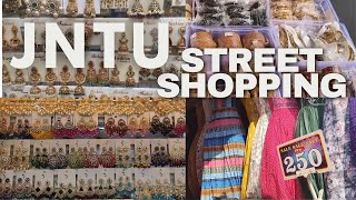 JNTU Street Shopping #jntu #street #streetshopping #streetstyle #jhumka #bangles