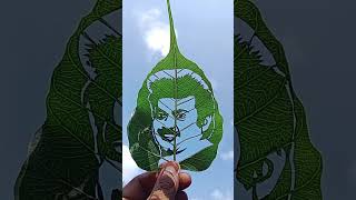 Muthalam aandu ninaivu Anjali#captain vijayakanth sir#leafart #youtubeshorts #art  #whatsappstatus