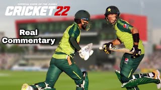 Pak V Eng T20I Gameplay | Cricket 22 Gameplay | Real Commentary | BroDow Gaming (BG)