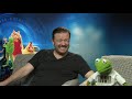 Ricky Gervais hilarious interview on muppets: most wanted