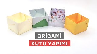 Origami Kutu Yapımı, Kağıttan Kolay ve Adım Adım Kutu Nasıl Yapılır?