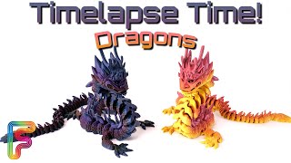 Timelapse! 3D Printed Dragon Time