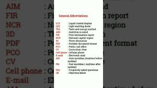 Abbreviations I General Abbreviations