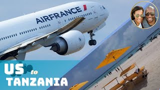 Air France flight to Zanzibar \u0026 The Mora Hotel Review 2024 | Anton and Alexis Travel Vlog