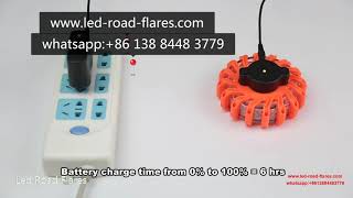 Led Road Flares Emergency Disc Roadside Safety Light Magnetic Emergency Lights Beacon Strobe Light