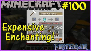 Let's Play Minecraft #100: Expensive Enchanting!