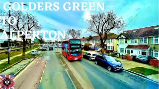 4K London BUS 245 ride from North to West London