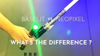 Comparing Neopixel and Baselit lightsaber blades