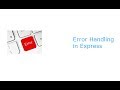 Error Handling In Express: Node.js