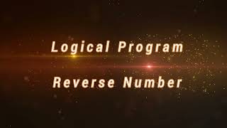 Reverse Number Logical Program | Hindi | AutomationBySanjay