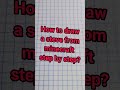 How to draw Steve from Minecraft step by step, tutorial #Shorts