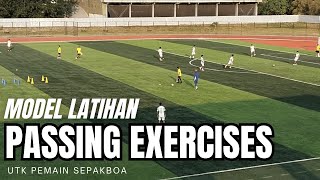 Model latihan passing exercises untuk pemain sepakbola