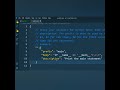 How to create user snippet in vs code #shorts