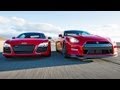 2014 Nissan GT-R Track Pack vs 2014 Audi R8 V-10 Plus! - Head 2 Head Episode 33