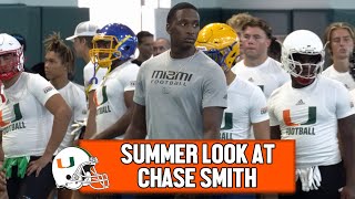 LB Chase Smith Leads Drills at Miami Camp