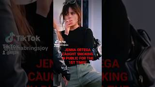 Jenna ortega caught smoking,drinking and drunk what is she gonna be caught with next? #shorts