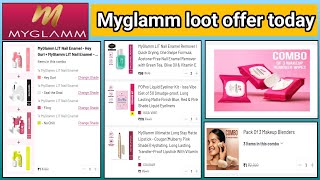 🔥 myglamm loot offer today😱 Combo deal of the day ✅ Manish Malhotra product Rs.1/#free#today#makeup.